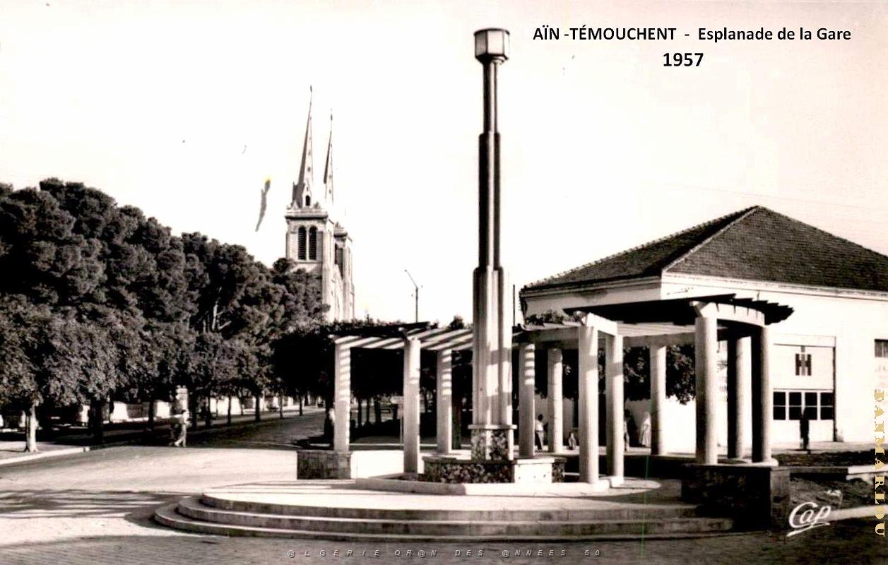 Ain-Temouchent - Esplanade de la Gare - 1957.jpg